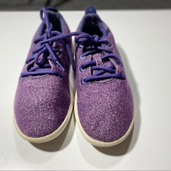 All Birds Woman’s Purple Wool Lace Up Washable Sneakers Size 8 - Picture 2 of 16